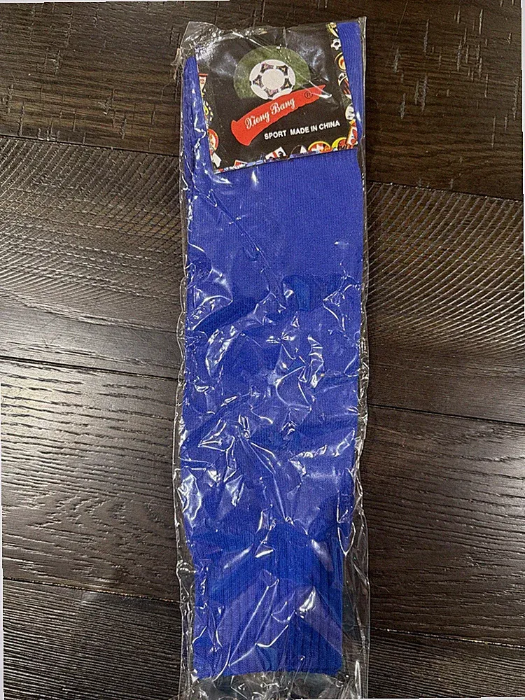 Kids Soccer Socks Boys/Girls Team Blue For Teens Unisex Brand New!