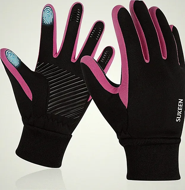 Kids Winter Gloves, Touchscreen Anti-Slip Kids Cycling Gloves for Kids Boys Gir