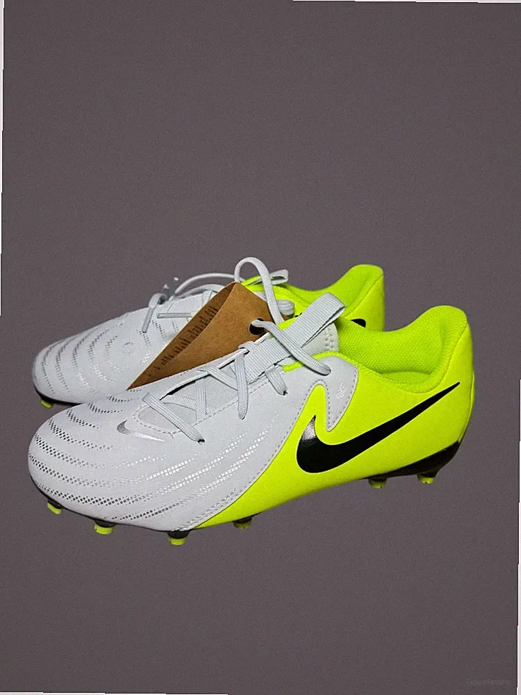 Kids/Youth Nike Phantom GX 2 Academy FG Soccer Cleats Size 3.5Y VOLT/BLACK/GREY
