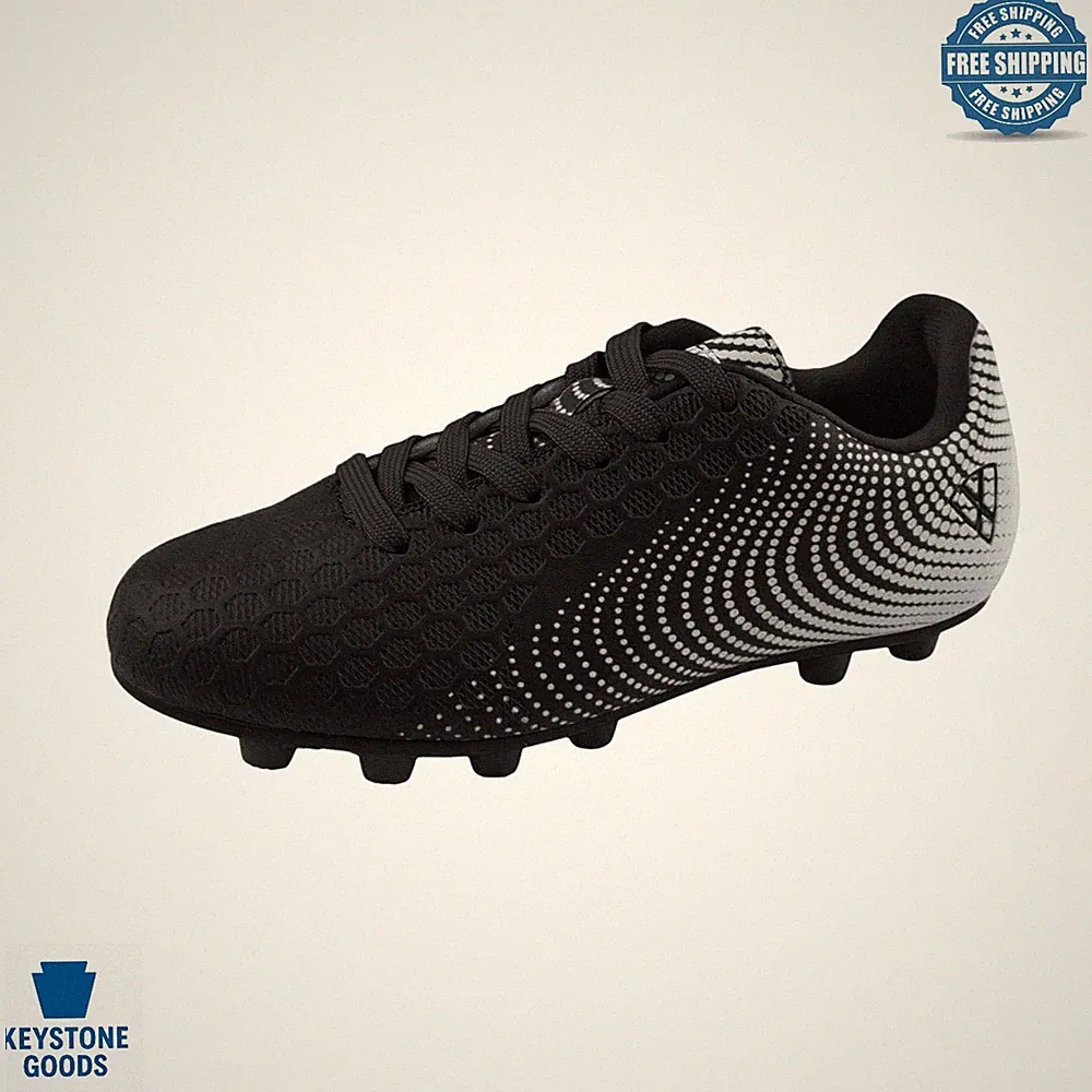 Kids Youth Soccer Cleats - Firm Ground Traction & Easy Clean