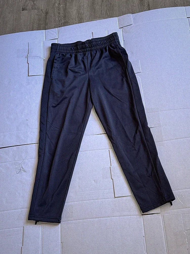 Kohl's Tek Gear Soccer Pants Boys Small Grey Tricot Open Bottom Elastic Waist