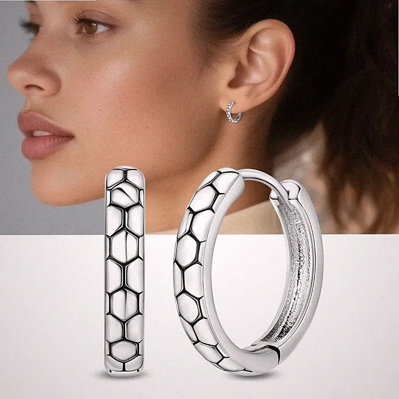 KUNSIR Soccer Print Earrings for Women Men Sterling Silver Sports Hoop Earrings
