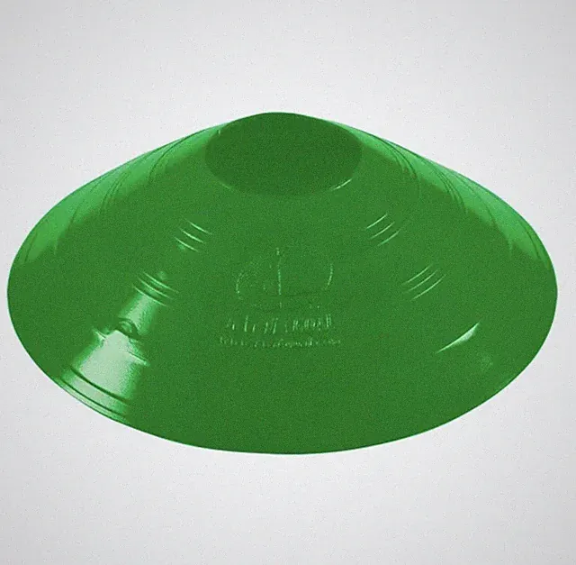 Kwik Goal Green Disc Cones Pack of 25 Soccer Training Field Marker Cones