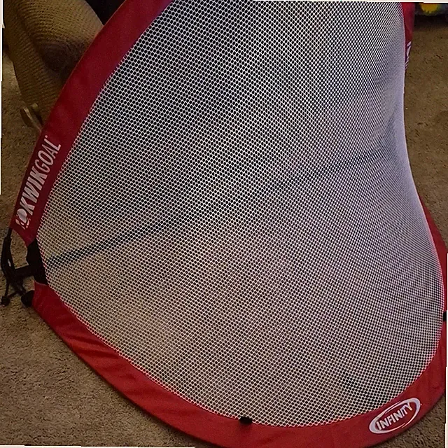 Kwik Goal Infinity Squared Pop-Up Soccer Goal 4x4 Red w/ Carry Bag Portable