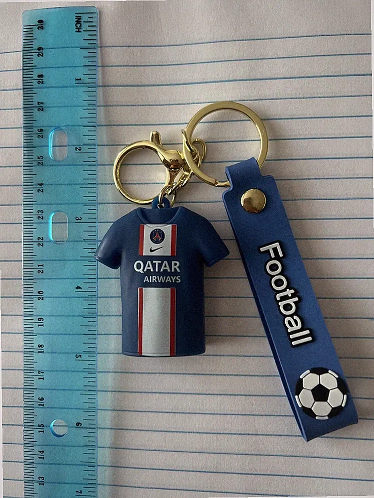 Kylian Mbappe Soccer Jersey Rubber & Metal Keychain New! Fast Shipping!