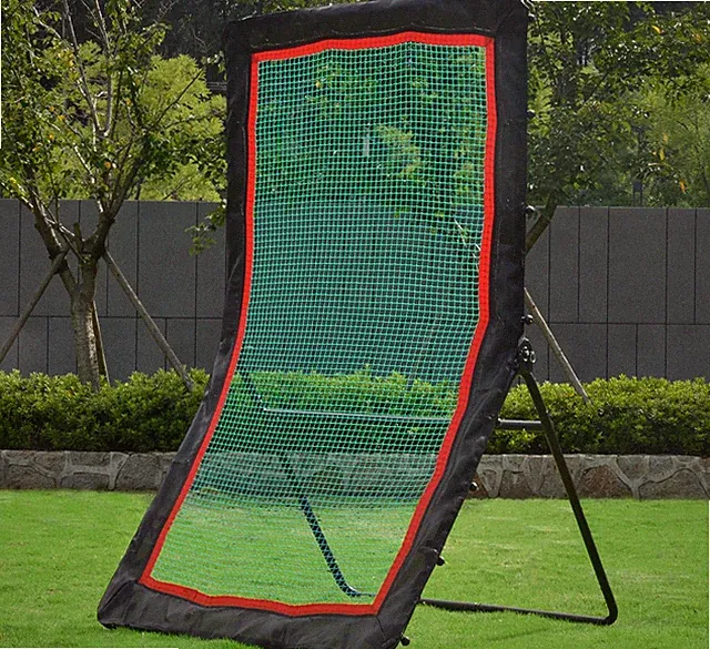 Lacrosse Rebounder & Volleyball Rebounder Net 4x7 Ft, 7-Gear Adjustable Angle Pi