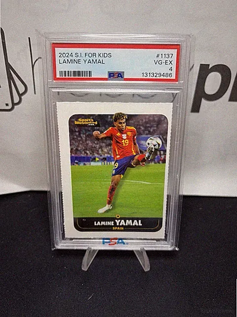 Lamine Yamal 2024 Sports Illustrated For Kids #1137 Soccer Card Spain PSA 4