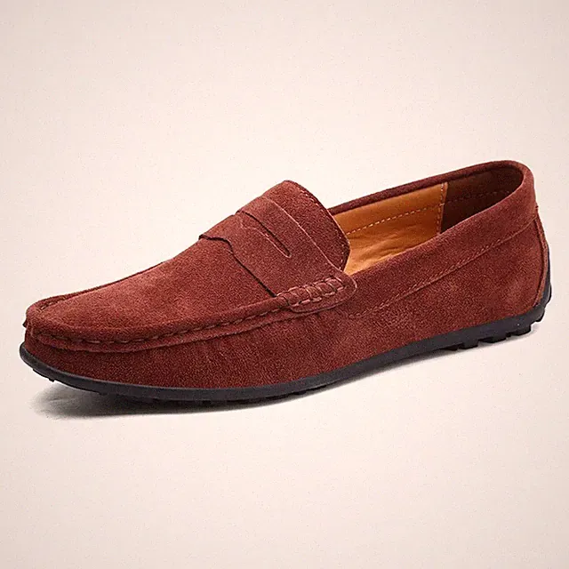 Leather Male Casual Shoes Slip on Loafers Moccasins Driving cycling Sneakers