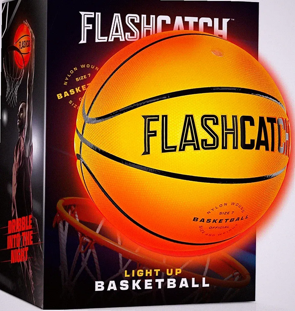 Light up Basket Ball - Glow in the Dark - NO 5 - Sports Gear Gifts for Boys & Gi