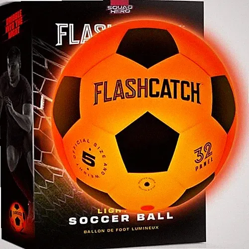 Light Up Soccer Ball - Glow in the Dark - NO 5 - Sports Gifts for Boys Girl