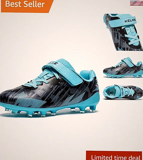 Lightweight Foam Kids Soccer Shoes - Ideal for Outdoor Football, Baseball & More