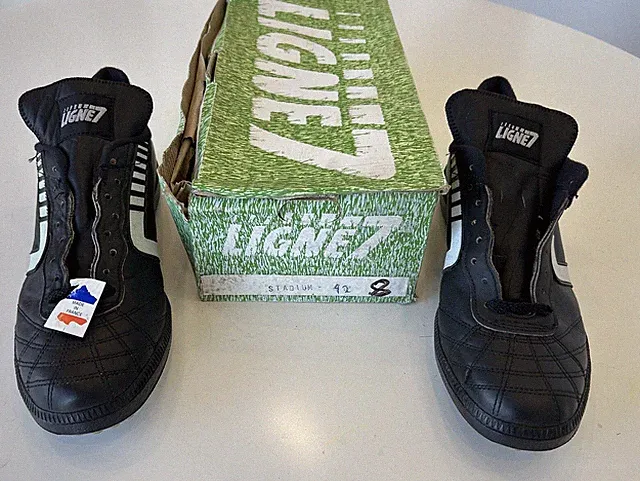 Ligne 7 Noel Stadium Indoor Cleats w/Box Vintage New Rare Sz 8 Made in France