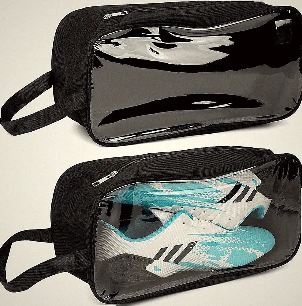 Linkidea 2 Pack Soccer Shoe Carrying Bag, Cleats One Size, Black