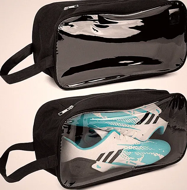 Linkidea 2 Pack Soccer Shoe Carrying Bag, Cleats Storage Black