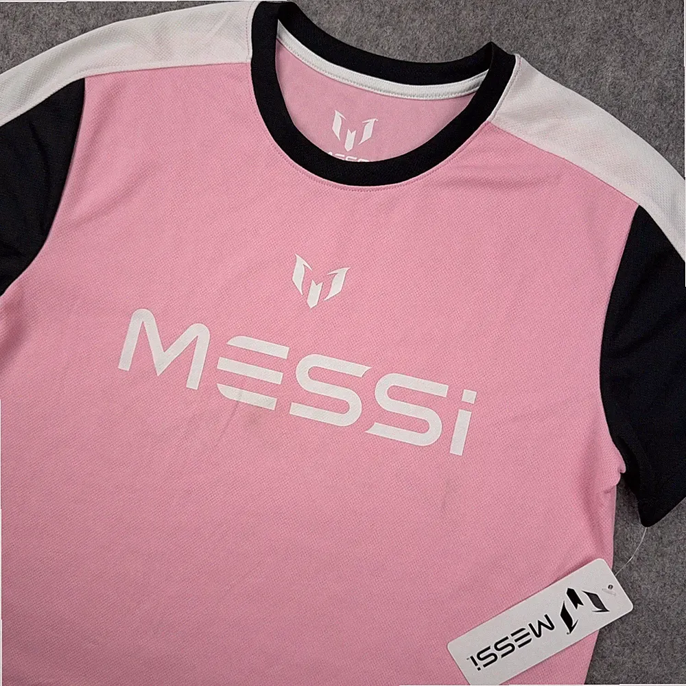 Lionel Messi Jersey Boys XL 14/16 Pink Inter Miami Soccer Athletic Football NEW