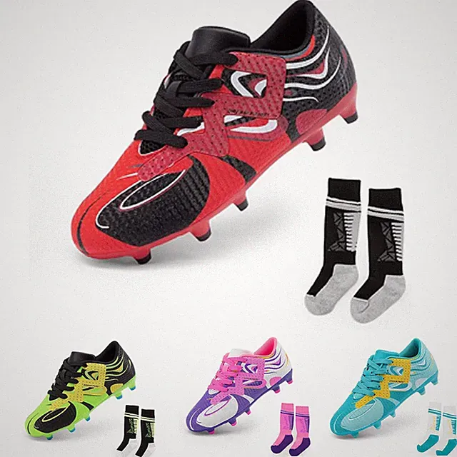Little/Big Kid Boys Girls Soccer Cleats Lace-Up Firm Groud Sport Football Cleats