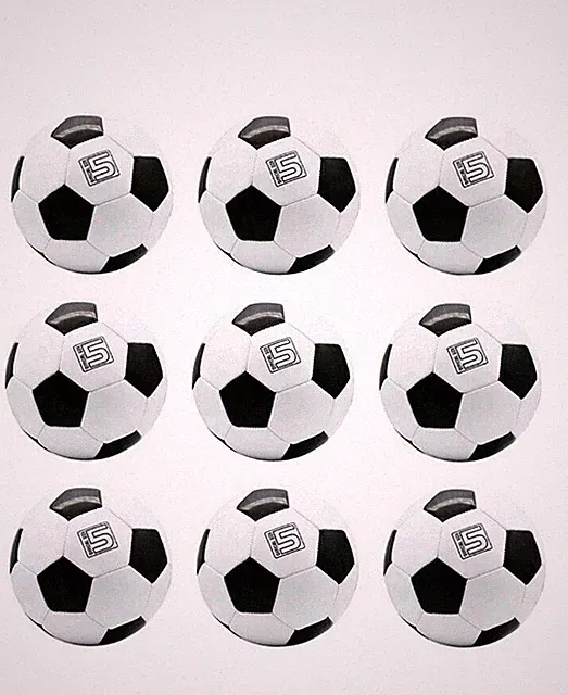 LOT OF 12 Official Soccer Balls White and Black Size 5 Wholesale OUTDOOR