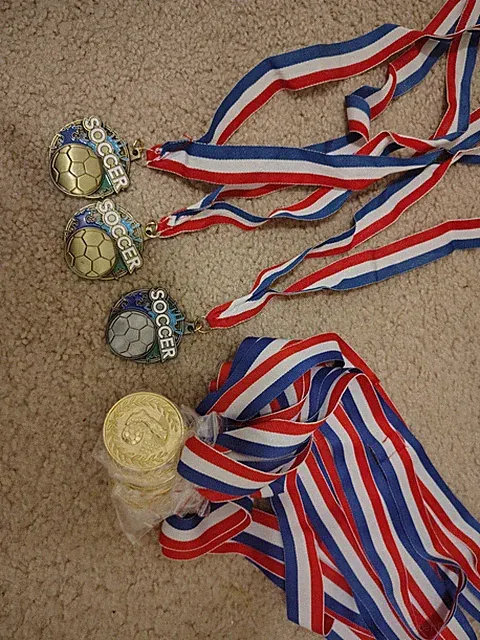 lot of 13 soccer medals brand new