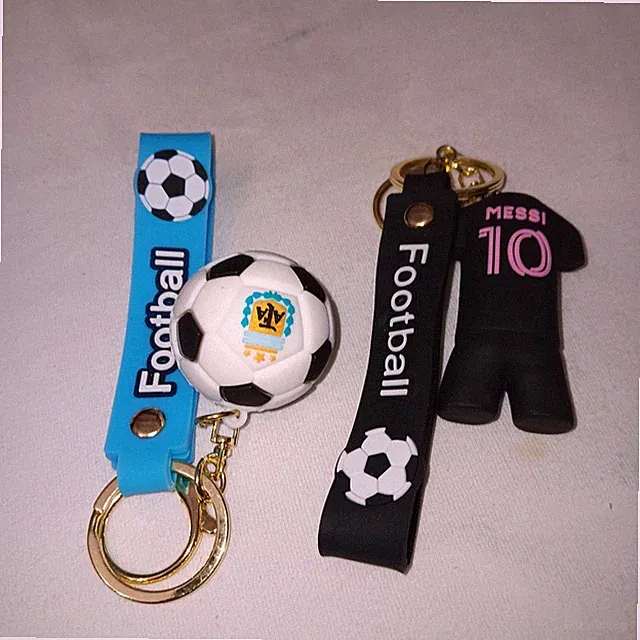 Lot Of 2 Soccer Football Ball And Black Messi Jersey Rubber Metal Band