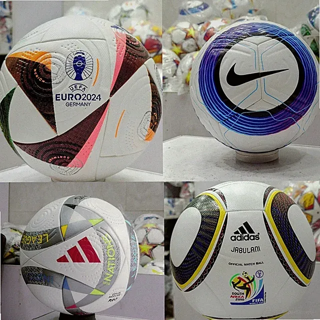 Lot of 4 Soccer Ball Euro 2024 Germany Nations League Jabulani Nike Flight Size5