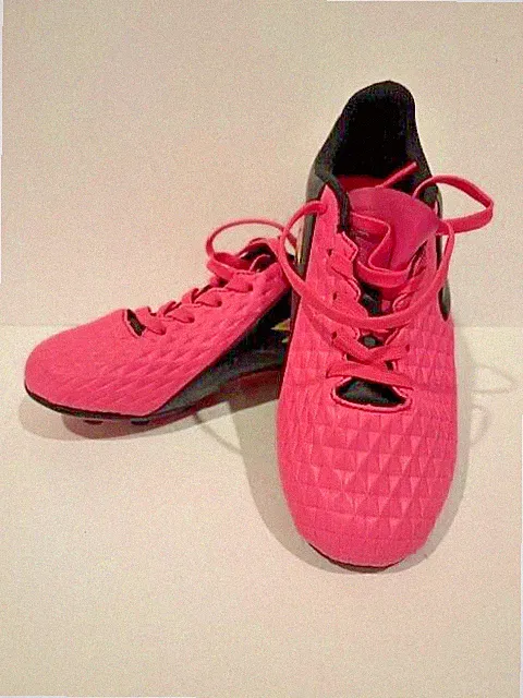 Lotto Cleats Forza Elite II Jr Kids Hotpink Soccer Shoes Size 3