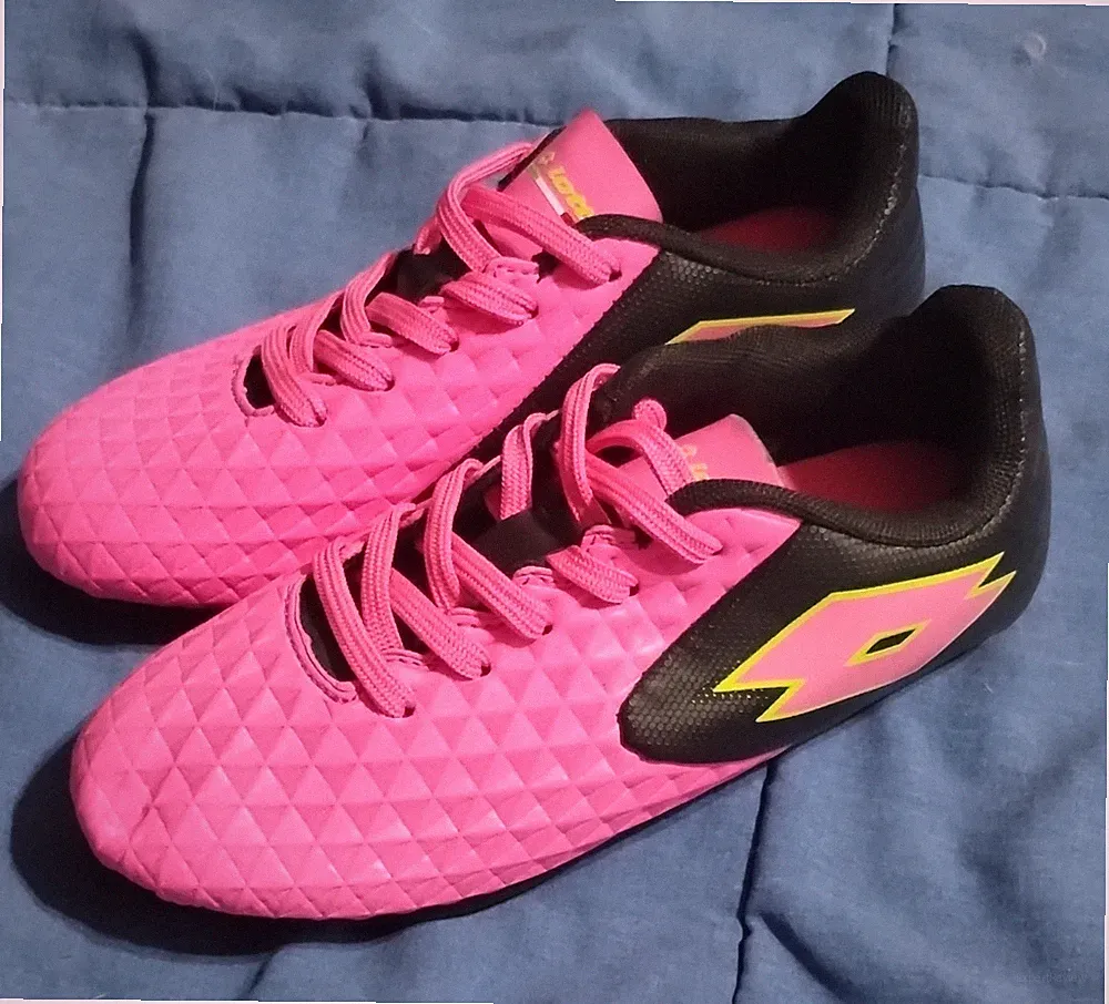 Lotto Forza Elite II Youth Unisex Soccer Cleats Pink Black US Size 1.5