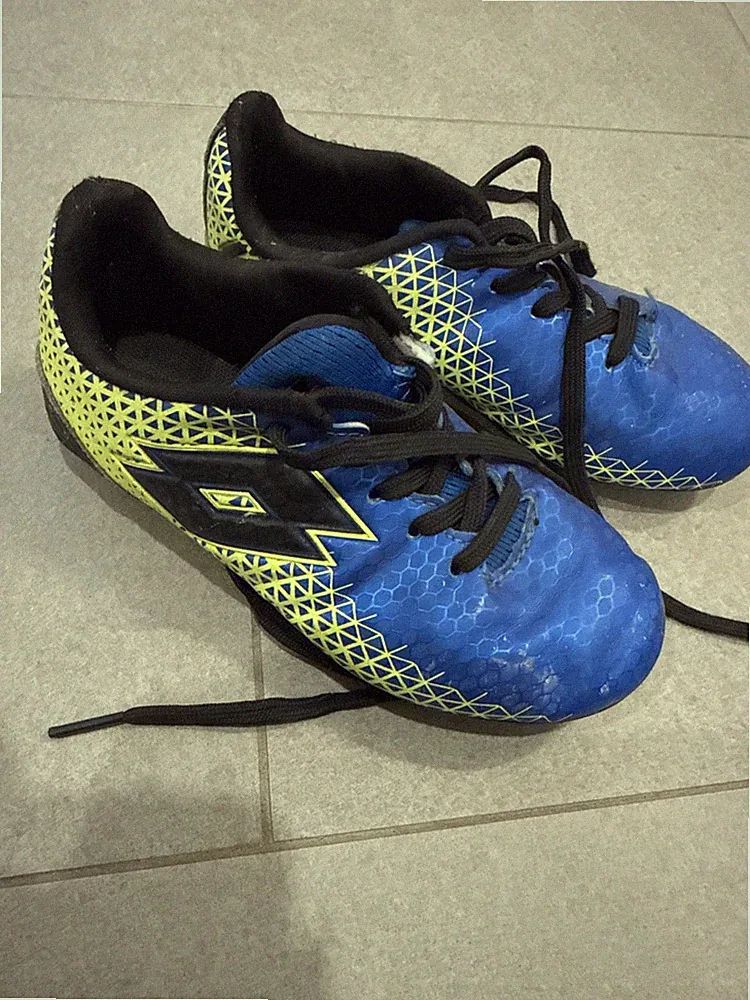 Lotto Forza Elite Jr Kids Soccer Cleats Size 13 Blue & Black