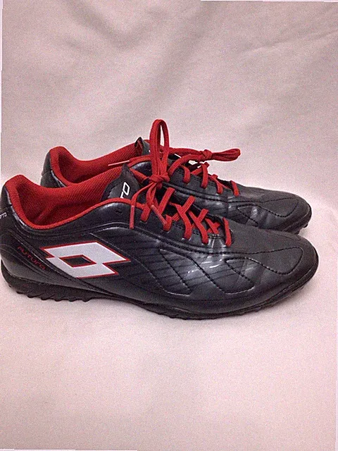 Lotto Futura Turf Shoes Black Men's Size 9 Soccer Sneakers