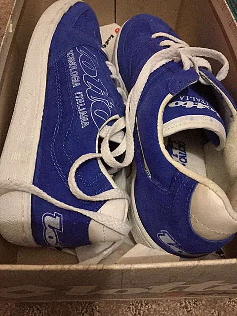 LOTTO GATTO INDOOR SOCCER Shoes ROYAL SIZE: 8.5 New Old Stock Rare