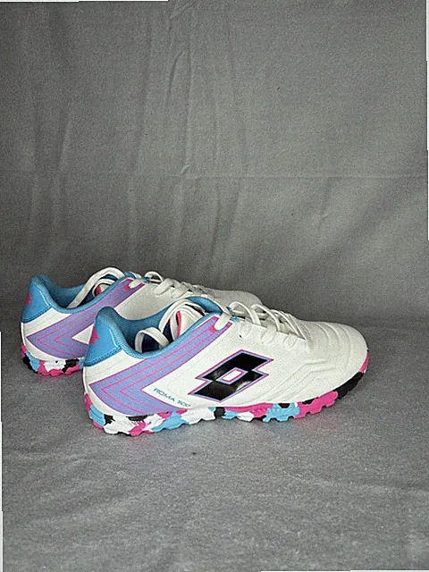Lotto Jr Roma 500 Turf - White/Blue/Pink