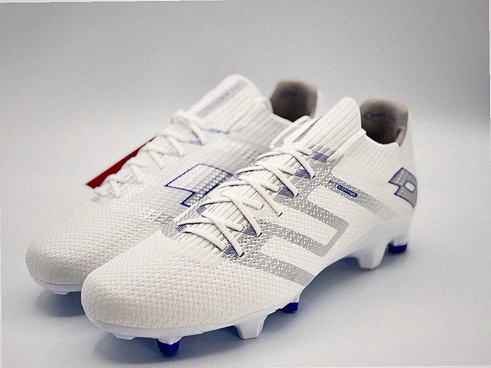 Lotto Maestro 300 VI FG Soccer Cleats Mens 9 White Silver Metal 221343-1GN