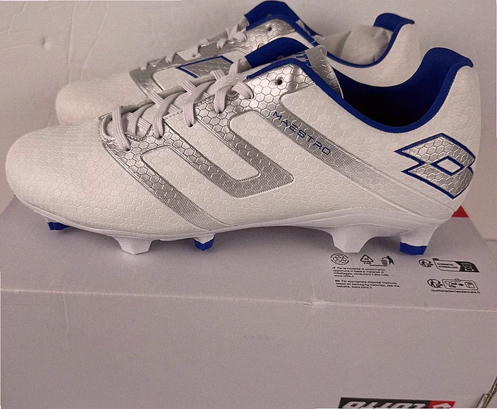 LOTTO MAESTRO 700 V FG- 220570-1GN- White Soccer Cleats Men’s Sizes- New in Box