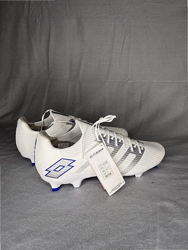 Lotto Maestro FG Soccer Cleats White Blue Mens Size 12 CE176