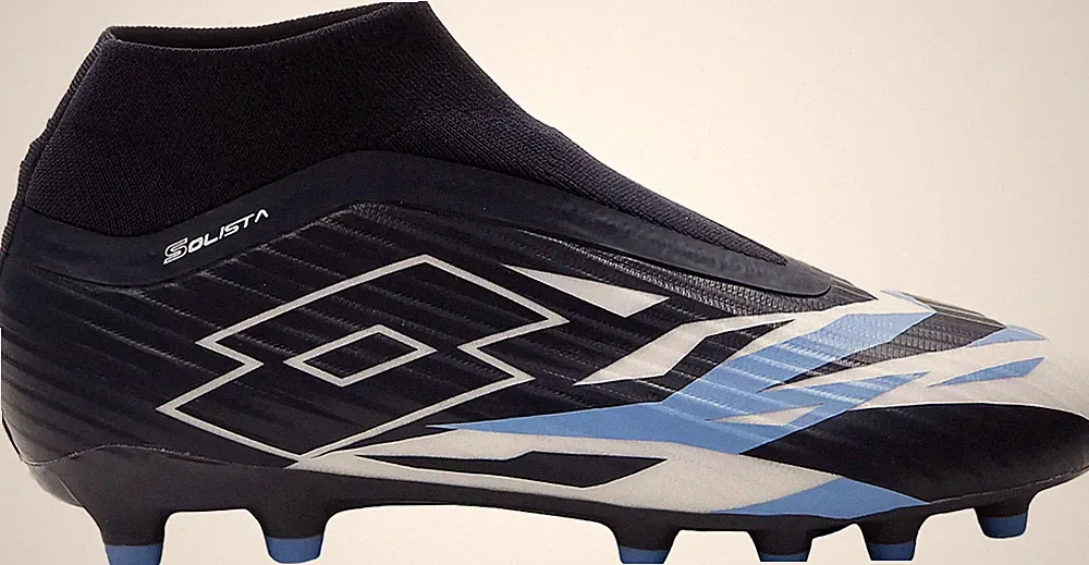LOTTO MENS SOLISTA 300 VI GRAVITY LACELESS SOCCER CLEATS SIZE 7.5 NEW $120