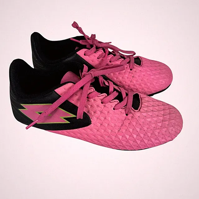 Lotto Pink Black Forza Elite Lace Up Lightweight Soccer Cleats Men's Size 5.5