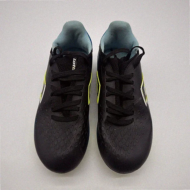 Lotto Roma 500 Youth Size 13K Black & Blue Volt Soccer Cleats .