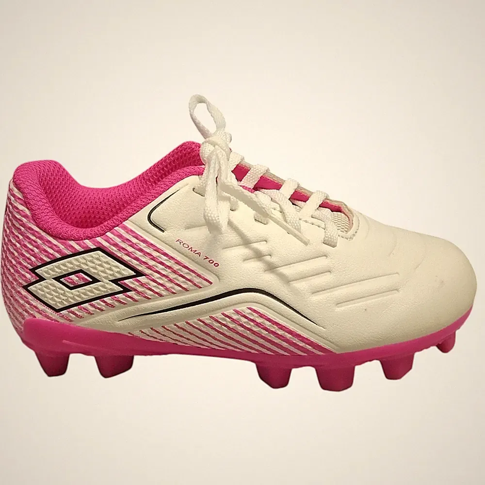 Lotto Roma 700 Soccer Cleats Kids US Size 9K Multi Athletic Round Toe Lace Up