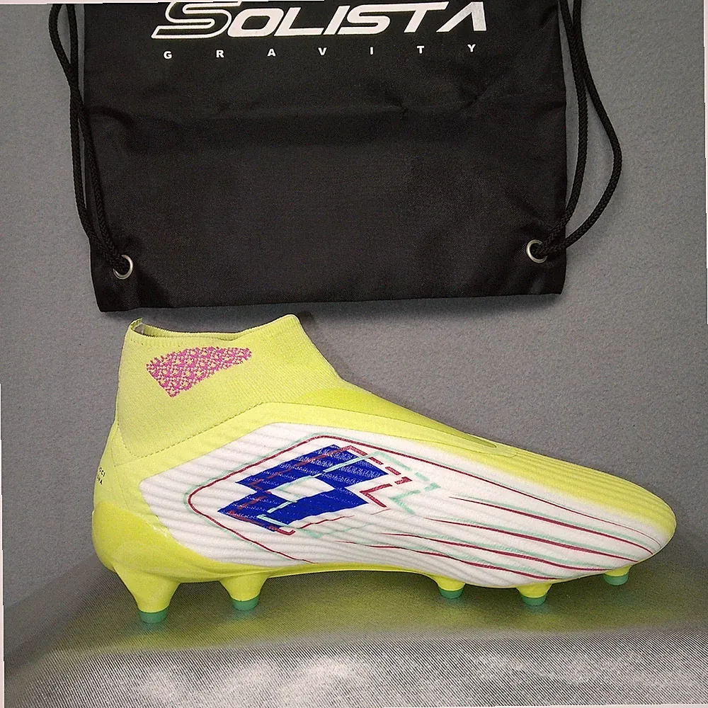 Lotto Soccer Cleats Genius Loci Montebelluna Yellow Ankle Professional Size 9.5