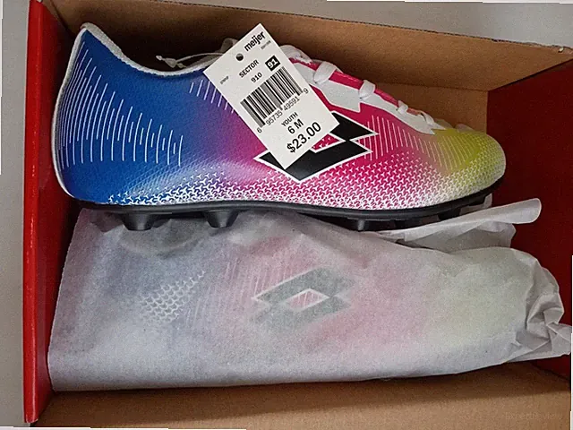 Lotto Soccer Cleats Youth Size 6 Multi Color 8352YMC