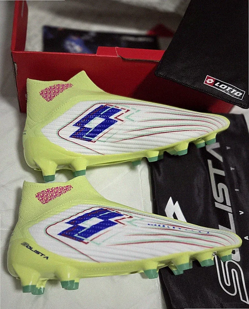 Lotto Solista 100 Gravity VIII FG Lace-less Soccer Cleats Men's Size 8 NEW $218