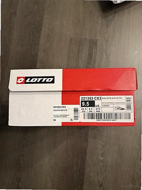 Lotto Solista 200 IX FG Soccer Cleats Size Men 9.5/Women 10.5