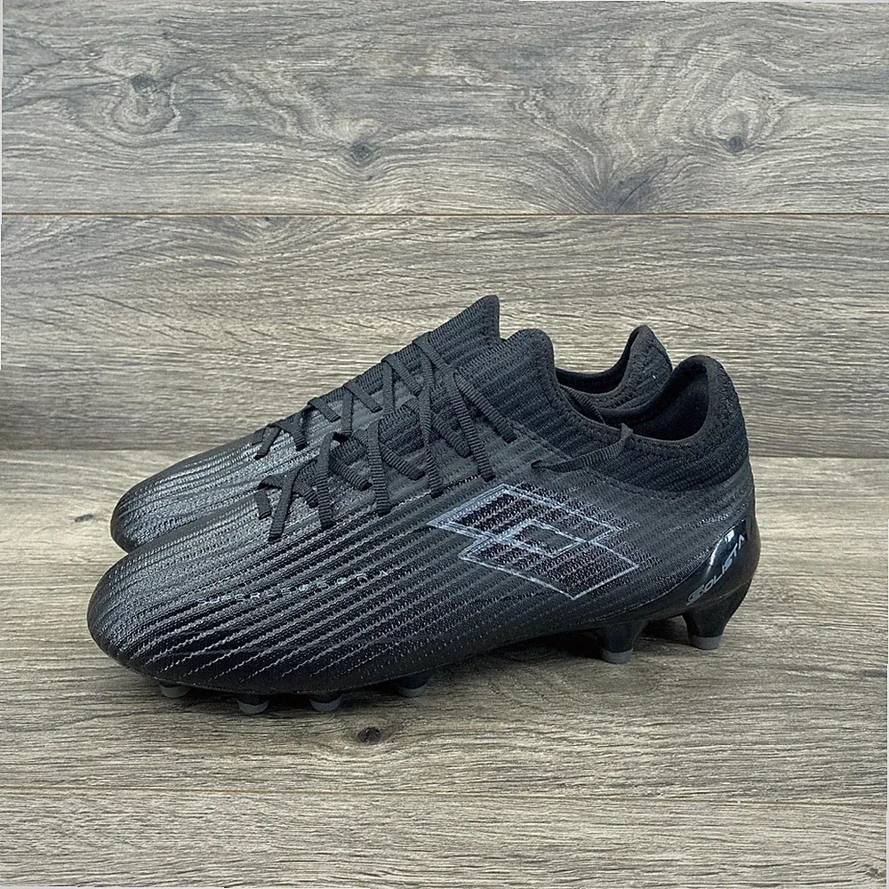 Lotto Solista 200 Soccer Cleats Mens 7.5 Black Professional Athletic Boots