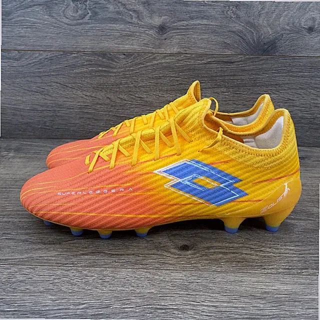 Lotto Solista 200 Superleggera Soccer Cleats Mens 9 Yellow Orange 221353_CX3 FG