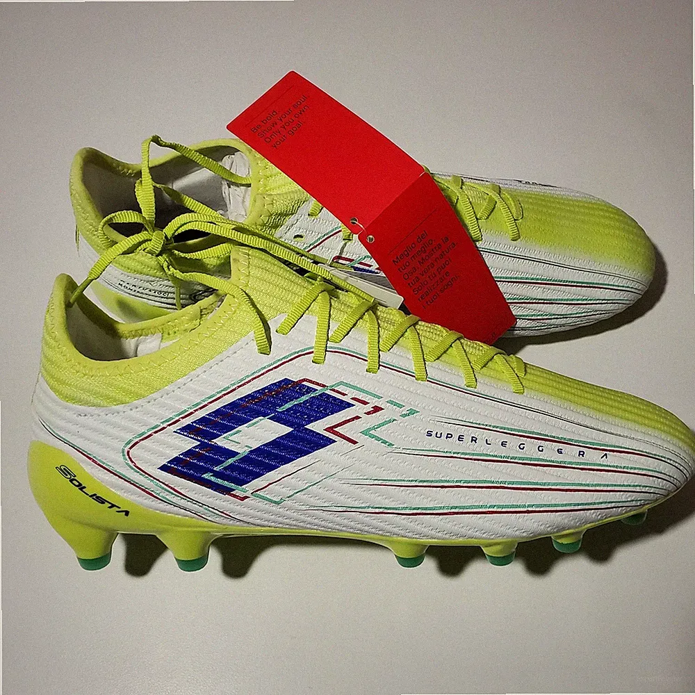 Lotto Solista Superleggera Shoes Mens Size 10 Yellow Firm Ground Soccer Cleats