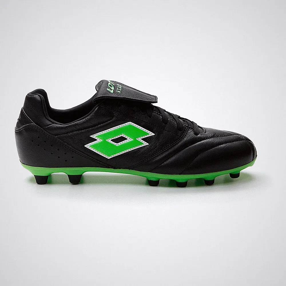 Lotto Stadio 200 III Soccer Cleats Women's US 8 218126-1NI Black Green