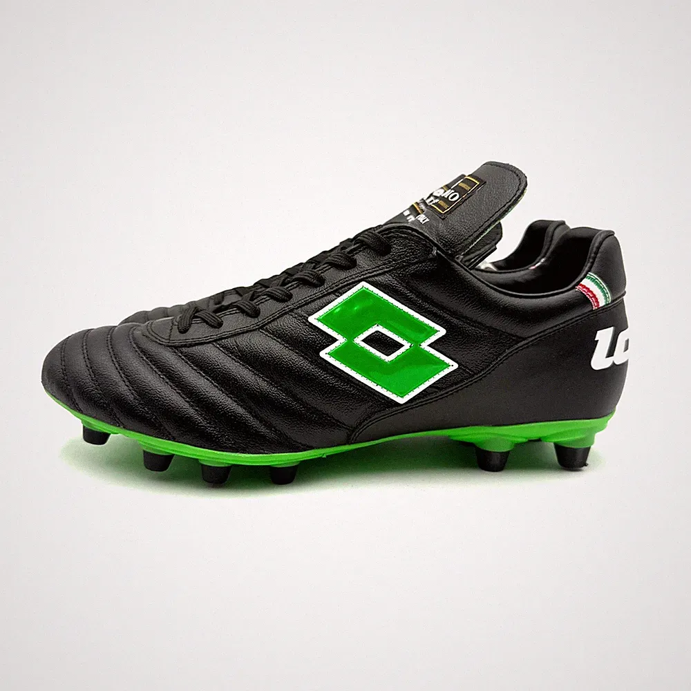 Lotto Stadio OG II FG Soccer Cleats Black Spring Green Men's Size 11 NEW