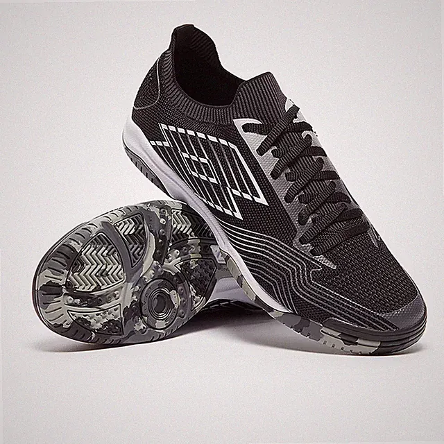Lotto Tacto 250 ID Indoor Soccer Shoes Black/White/Cool Gray Unisex CN2164575SW