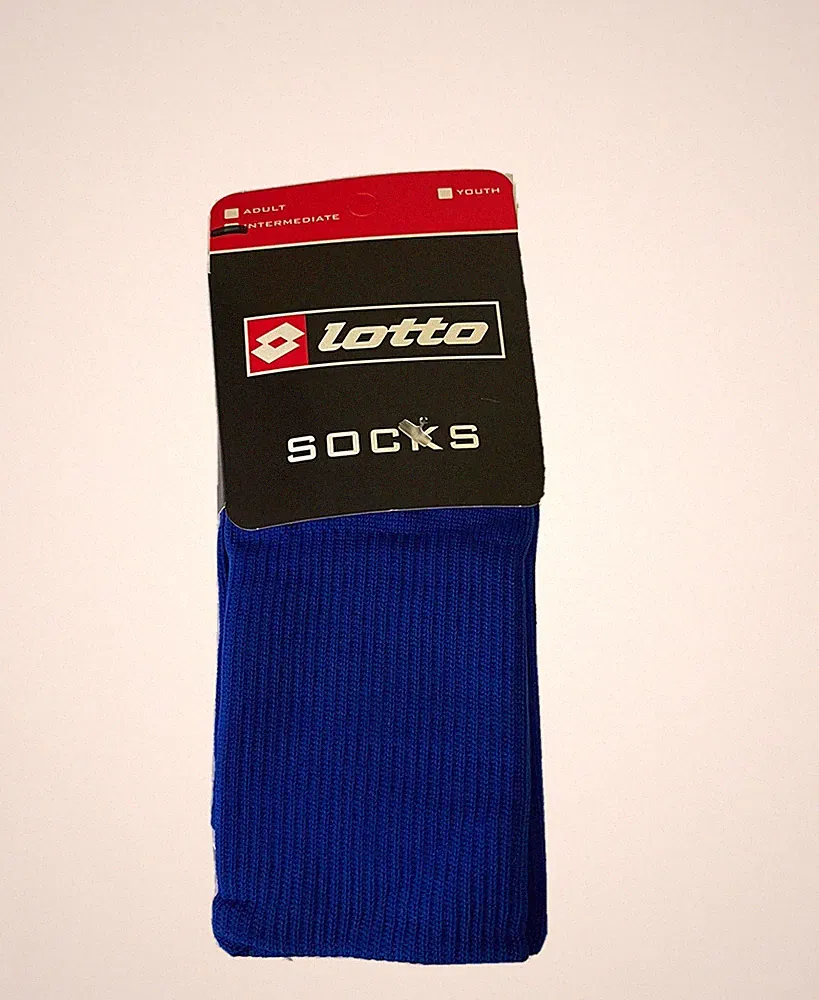 Lotto Team Sport Intermediate Soccer Socks Blue Size 9-11
