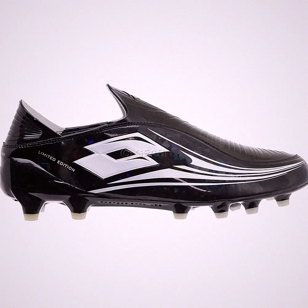 LOTTO Zhero Gravity OG 50 Year FG Mens Laceless Soccer Cleats, Black, Pick Size
