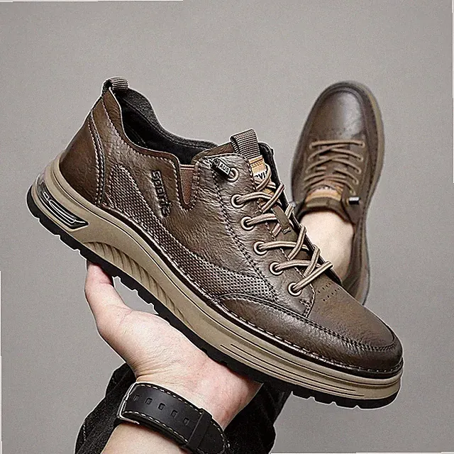 Luxury Brand Loafers Mens Soft Casual Shoes Flats Sneakers Outdoor Jogging Boots